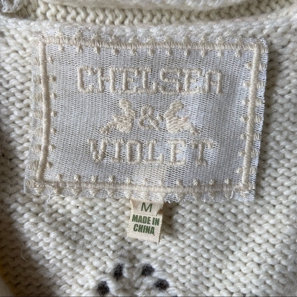 Chelsea & Violet retro knit coat. Made with rustic charm and elegant details. - Picture 4 of 8